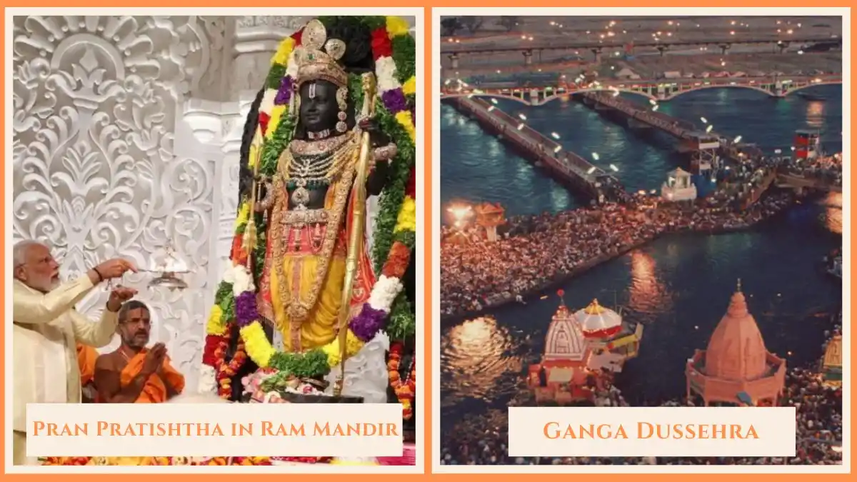 Pran Pratisha in Ram Mandir and ganga Dussehra in Ayodhya